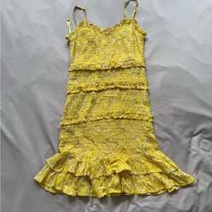 Sim & Sam Yellow Floral Top XS